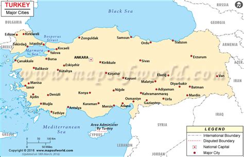 List of cities in Turkey.